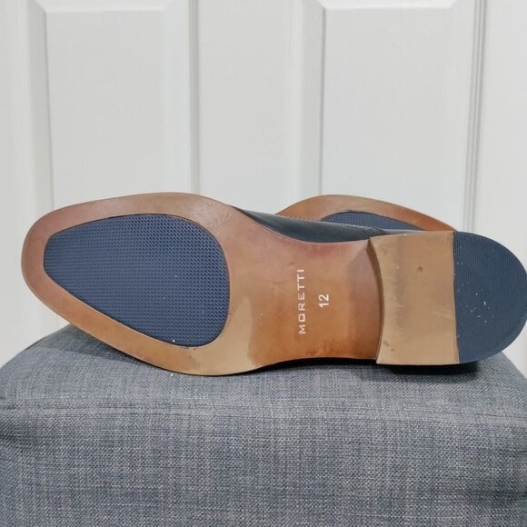 Moretti Black Label Leather Monk Strap Loafer Dress Shoes Men's Size 12 - Picture 11 of 12